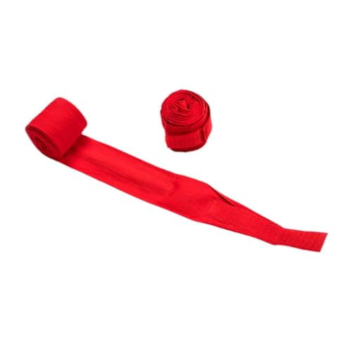Yiju 2 Pieces Boxing Hand Wraps Wrist Support Cotton Speed Bag Punching Training Boxing Wraps Inner Gloves for Indoor MMA Fitness, 5m Red