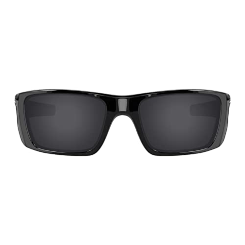 Image of Well-aimed Replacement Lenses Compatible with Oakley Fuel Cell OO9096 Sunglasses - Black Polarized