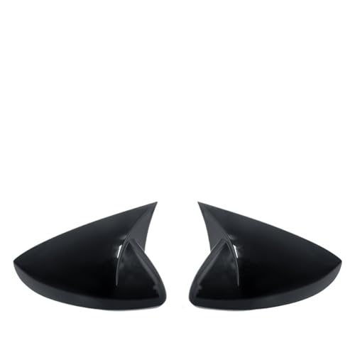 Mirror Caps Cover Glossy Black Compatible For VW POLO 2018-2023 MK6(Bright black)