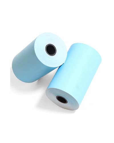 Papier thermique bleu 57x40x12 rouleau de 50 feuilles terminal carte bancaire