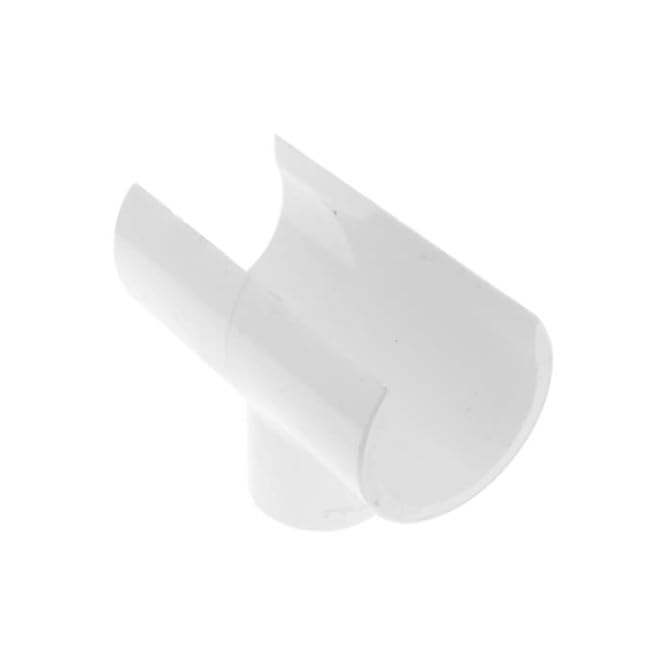 Collage of various PVC pipe installations and applications, including the 1 Inch PVC Snap-On Saddle Tee.