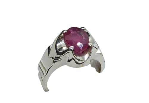 ADITYA JEWELSNatural 3 Carat Deep Red Ruby Women Ring Sterling Silver 925 Handmade Yaqoot Ring Oval Cut Ruby Ring Royal Yakoot Ring