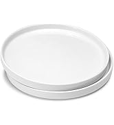WishDeco Ceramic Serving Platters Set of 3, White Rectangular Plates ...