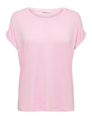 Only Damen Onlmoster S/S O-Neck Top Noos Jrs Pink Lady Xs