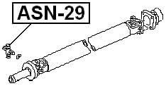 Miniatura 2 de 39625u3825  Junta universalu-joint 28 x 53 para Nissan  febest