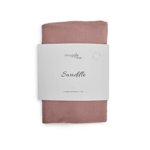 Image of snuggle me Organic Newborn Baby Swaddle Blanket Machine Washable - Gumdrop | 47 x 47 Inches, Organic Cotton, Soft & Stretchy Nursing Cover, Baby & Toddler Blanket, Must Have Essentials, Baby Registry
