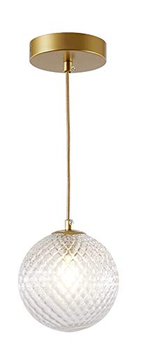 Lámpara de techo colgante LED 7W Camandilla luces de vidrio para pasillo