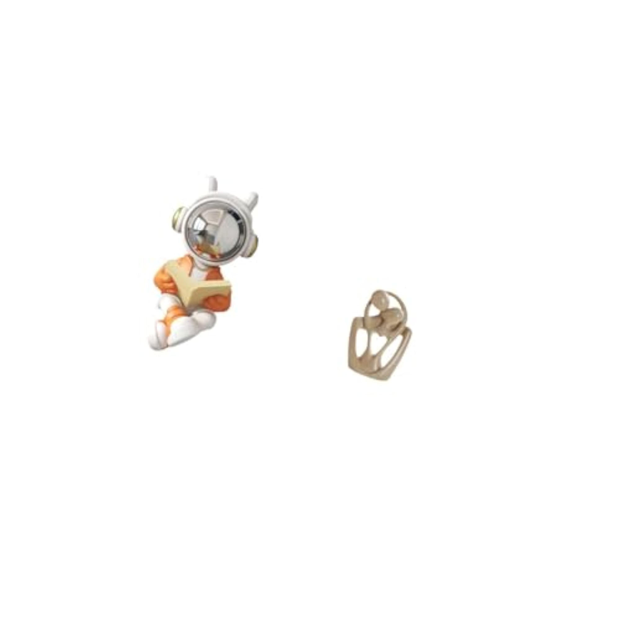 Astronaut Sculpture Cake Topper Figurine for Table Centerpiece