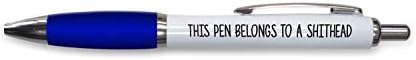 Rude Pens For Adults | Funny Boss Gifts Leaving Presents For Colleagues | Silly Ballpoint Pen Novelty Funky Stationery Quirky Gift Office Desk Accessories (Black_PAP57)