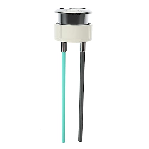 Botón de inodoro de 3.8 cm en ABS plata resistente para tanques de baño 2