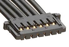 Molex/Waldom, 15132-0606, Pico-Lock-to-Pico-Lock Off-The-Shelf (OTS) Cable Assembly - 1.50mm Pitch - Single Row - 600.00mm Length - 6 Circuits - Black. (32 Item/s)