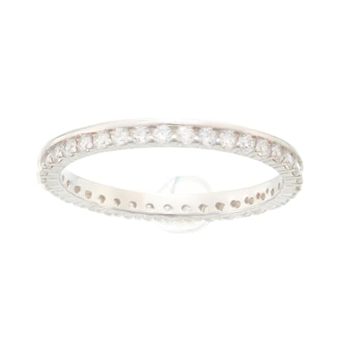 Bague en argent Beneto et zircon 54 mm finitions luxe