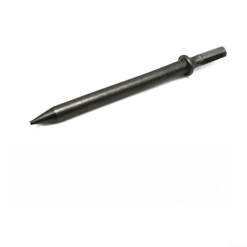 Marteau pneumatique à tige hexagonale en acier de 175 mm de long pour enlever les boulons, le carrelage et la séparation des matériaux corrodés (burin pointu)