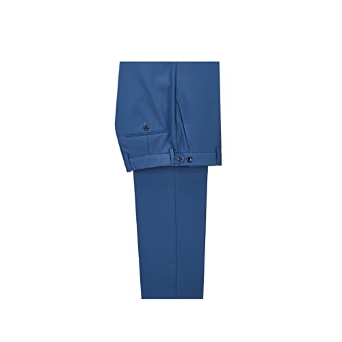 Mens Suits Slim Fit 2 Piece Men's Solid Color Tuxedo one Button Shawl Collar Jacket Vest and Pants4