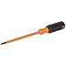 Klein Tools 6846INS Insulated Screwdriver, Made in USA, 1000V #2 Square Tip Screwdriver with 6-Inch Shank, Tip-Ident, Cushion-Grip Handle