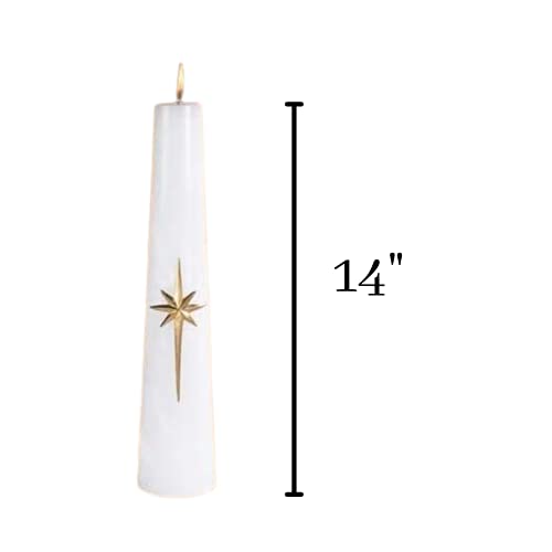 Candle - Bright Morning Star Conical Candle - 3 X 14 #TOP1