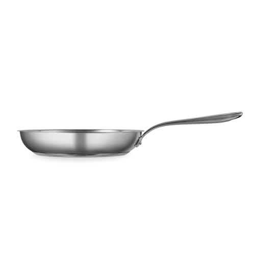Image of Tramontina Tempo Tri-Ply Base Stainless Steel 10-Inch Frying Pan, Induction-Ready Skillet, Oven-Safe, Dishwasher-Safe