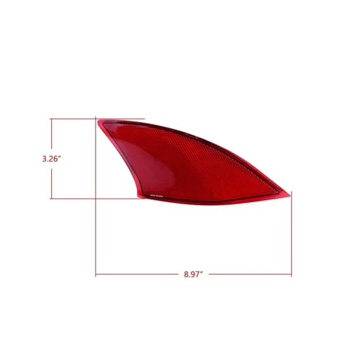 Réflecteurs arrière pour Lexus IS300h XE30 2013-2025 rouge - 4