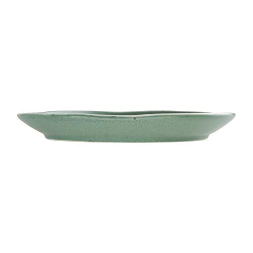 Olympia Chia Rustic Plates Set 205 mm/8 inch (Pack of 6), Green Vitrified Porcelain, Microwave and Dishwasher Safe - Image 3