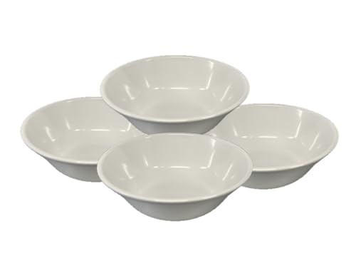 MCM service Scodella in Pura Melamina Decoro Bianco cm 14 Made in Italy Set da 4