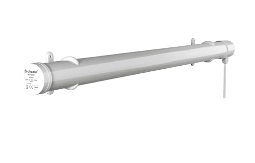 Image of Hylite HHT020 2ft Tubular Heater 80w Tube Ecoheater Eco Electric Wall or Floor - White