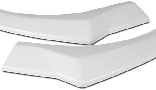 3 Pieces Front Bumper Lip Spoiler Splitter Side Body Kit Trim Protection Compatible with 2021-2023 Hyundai Elantra (Painted White)