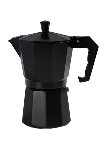 Image of DOPPIO Espresso Coffee Maker - Classic Moka Pot (Aluminum, Matte Black)