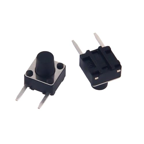 Interruptor de botón táctil negro de 6x6x7mm componente esencial para placas de circuito impreso