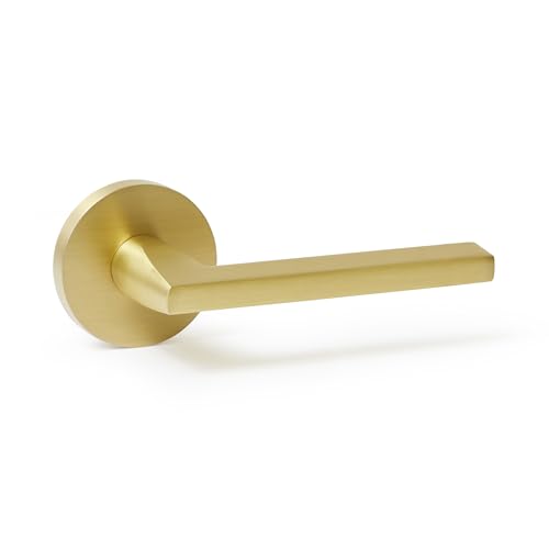 Explore Hardware Champagne Solid Brass Single Dummy Door Lever –