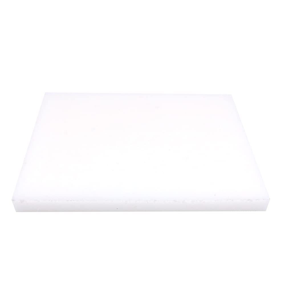Cenpek White Leather Punch Mat Poly Cutting Board Pounding Pad Stamping Hole Bag Punch Tool Rubber Mute Board For Leather Working Diy Craft-7.9 X 5.9In