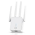 【Blazing Fast Speeds】Featuring 1200Mbps high-speed transmission, this internet booster for wifi with dual-band(2.4G and 5.0G) delivers extremely fast connectivity, enabling smooth streaming, lag-free gaming, and rapid downloads for multiple devices s...