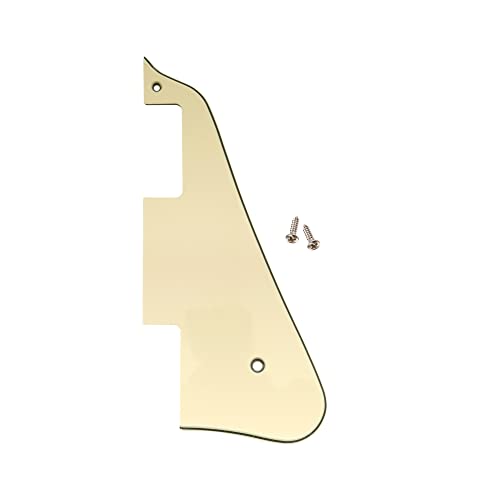Musiclily Pickguard Guitare électrique pour Epiphone Les Paul de style moderne, 3plis Crème - Les Beatles, Paul McCartney, John Lennon, RIngo Starr, George Harrison Musiclily Pickguard Guitare électrique pour Epiphone Les Paul de style moderne, 3plis Crème