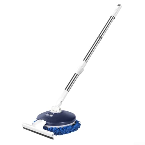 Besttoolifes Mocio elettrico wireless 2 in 1 automatico per lavavetri, telescopico, allungabile, leggero, portatile, per la pulizia dell'auto, pavimenti, pareti (aggiornato + tergicristallo)