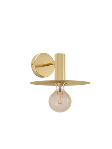 Aplique de pared moderno GL1730 metálico en color oro con 1 luz para pasillo