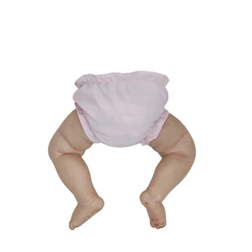 Vestido + Calcinha de Princesas Para Bebê Reborn Roupas de Bonecas Rosa (Rosa)