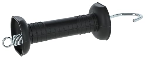 Rutland gate handle with hook black