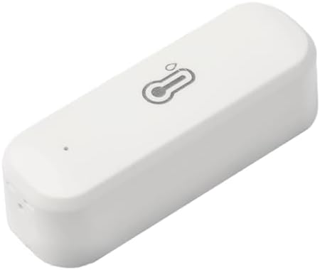 4PCS Zigbee Smart Temperature and Humidity Sensor for Home, Office & Greenhouse — ±1°C/±5% RH Accuracy, 2-Minute Auto-Update, App Alerts & Voice Control via Alexa/Google Assistant
