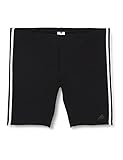 adidas Herren Fitness 3-Streifen Badehose, Black/White, 5