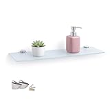 etagere murale verre pour salle de bains Fiablement Stable: les étagères en verre ont une capacité de charge d'environ 8 kg et conviennent donc parfaitement comme étagères esthétiques pour les ustensiles de bain de tous types. Fiablement stable et visuellement moderne