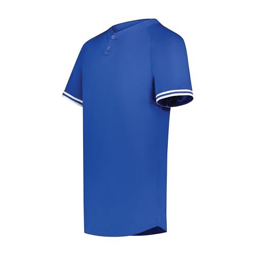 Augusta Sportswear Boys Cutter+ Henley Jersey, Royal/White, Small