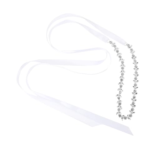 GALPADA Elegant Rhinestone Bridal Waist Belt for Wedding Dress Shiny Jeweled Sash Accessory for Bride All Match Formal Appliques Embellishment Suitable for Weddings Banquets Proms and