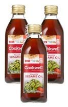 Cookwell Toasted Sesame Oil, Oil for Sauteing and Basting, 17 Oz (Pack of 3)
