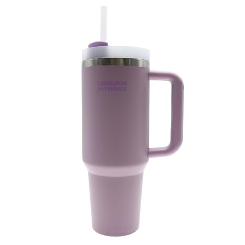 Urban Fitness VitalSip Bottle, Cold Hot Drink Travel Mug,1.2L Water Bottle with Handle, Tumbler Cup, BPA-Free, Stylish Modern Design, Pastel Pink