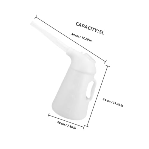 Tubo de transferencia de aceite Vaguelly de 5 L con boquilla larga para vehículos
