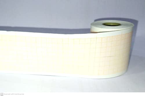 DHIPL - 50 MM X 20 MTR ECG PAPER ROLL ORANGE (SET OF 5)