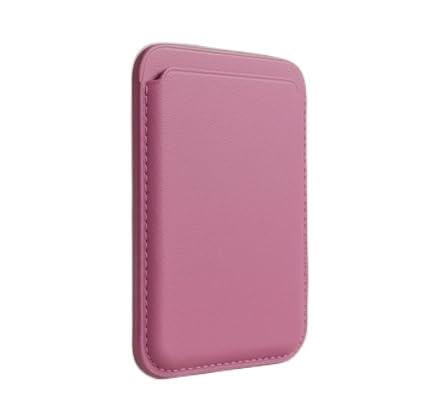 Image of MIDOS Magnetic Card Wallet Holder Designed for MagSafe Compatible with iphone16, iPhone 15, iPhone 14, iPhone 13, iPhone 12 Series iPhone 17 Models (Rose Pink)