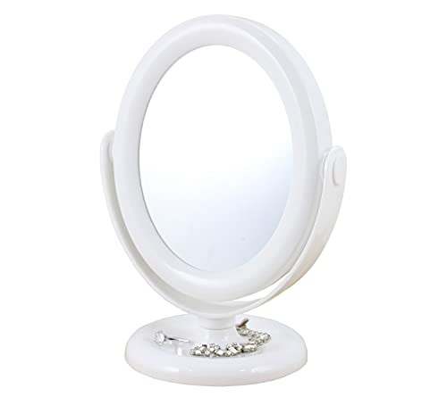 Espelho de Mesa Dupla Face Jacki Design - Branco