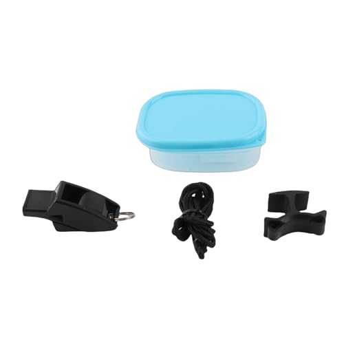 Silbato de árbitro plástico con cordón y caja miniatura 1