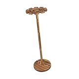 Colaxi Wood Baseball Bat Holder Storage for 10 Baseball Bats Club Party Decorative Equipment Lounging Room Trendy Baseball Bat Stand