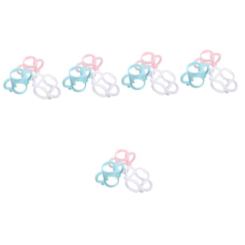 Supvox 5 Sätze Flaschengriff Flaschenhalter Griff Für Babyflaschen Aus Silikon Halter Für Milchflaschen Weiche Griffe Für Babyflaschen Kieselgel 3 Stück * 5